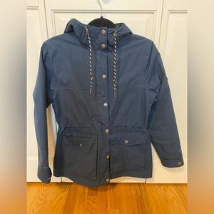 Eddie Bauer Rain Coat in Navy Blue